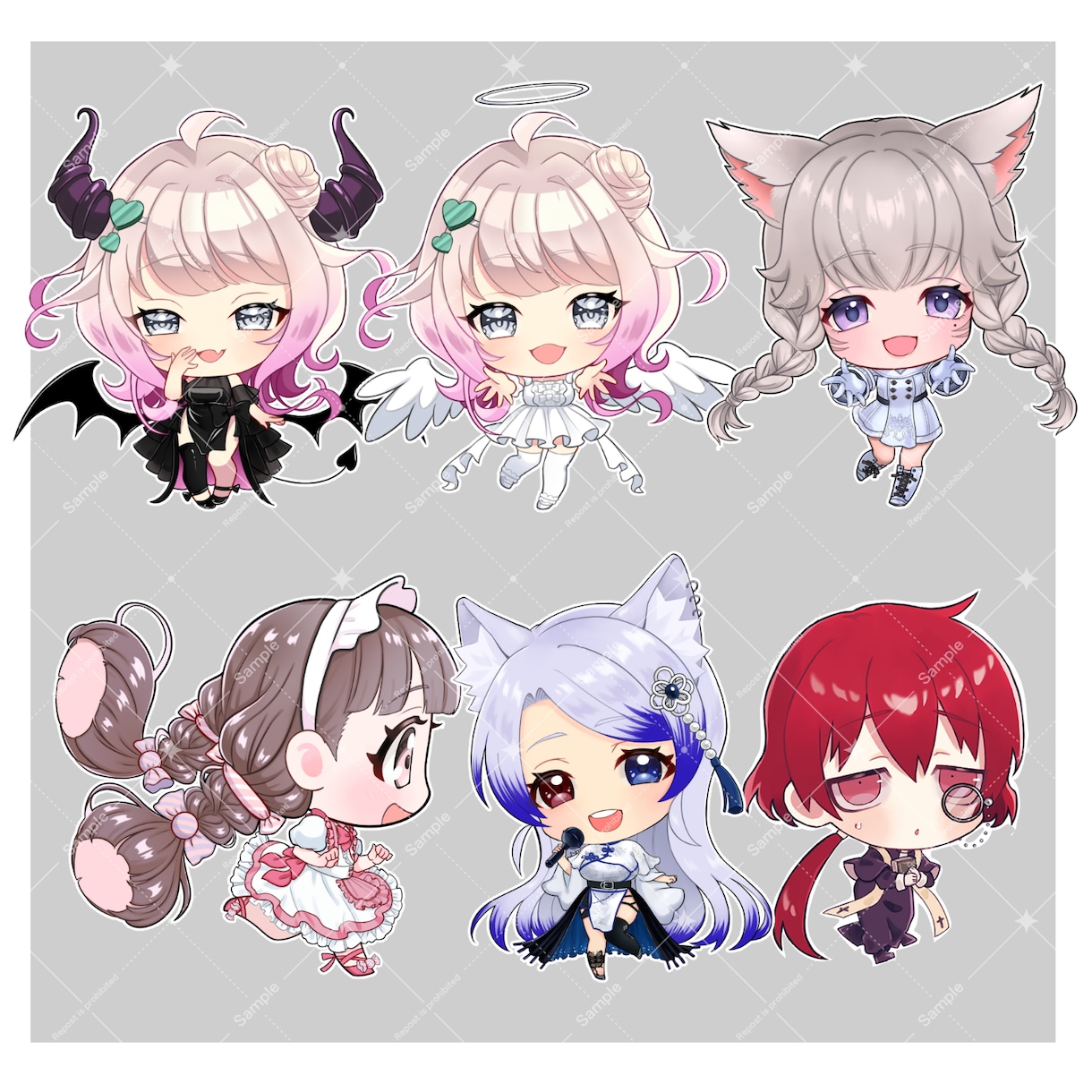 かわいいデフォルメミニキャラ描きます あなたのオリジナルキャラクターを可愛くデフォルメイラストに！ イメージ5