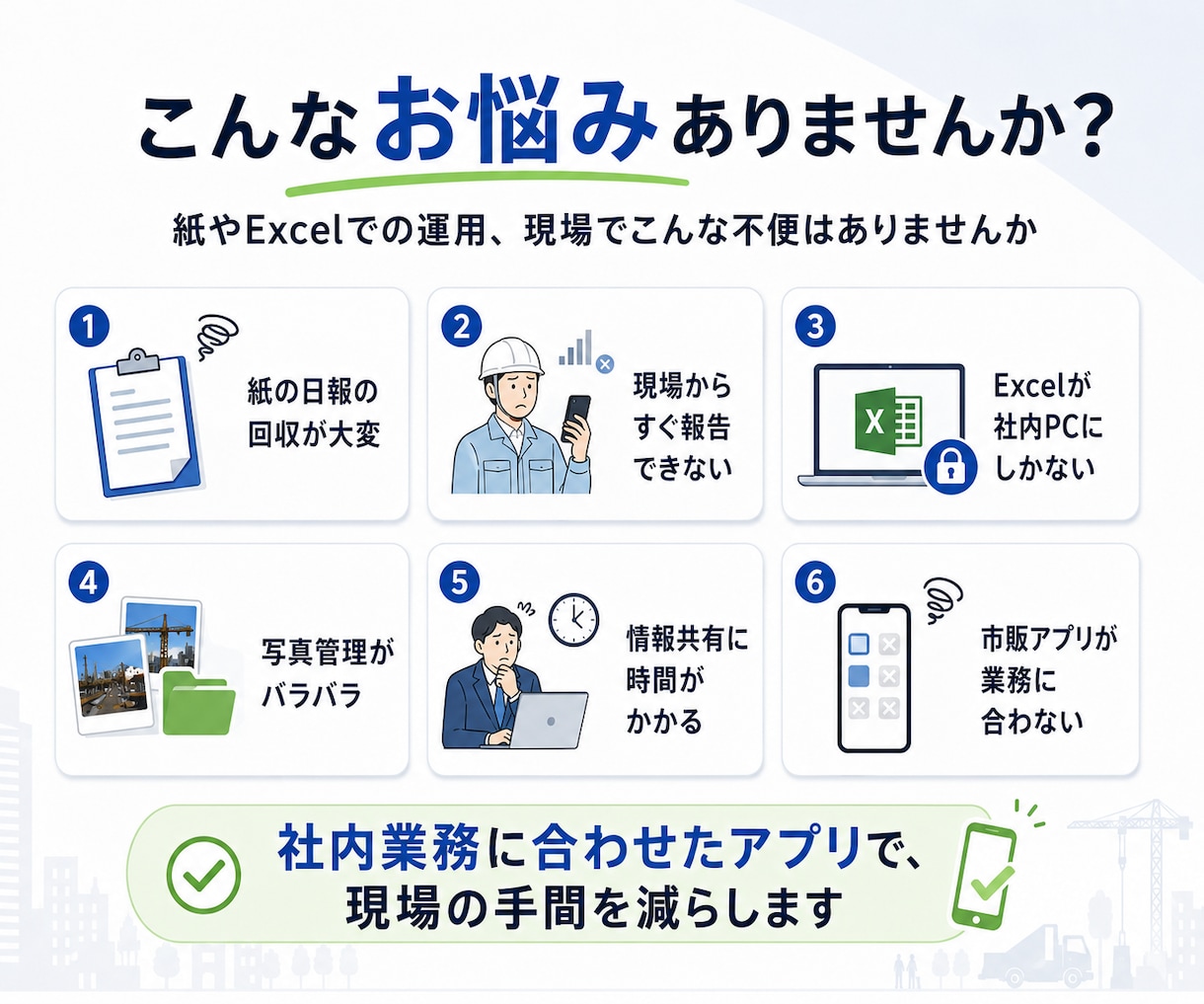 社内用iPhone・Androidアプリ作成します 日報・点検・在庫・現場報告をスマホ化します イメージ2