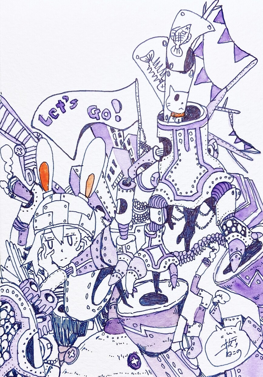 小さな原画描きます B7サイズ原画をあなたにプレゼントします！ イメージ1