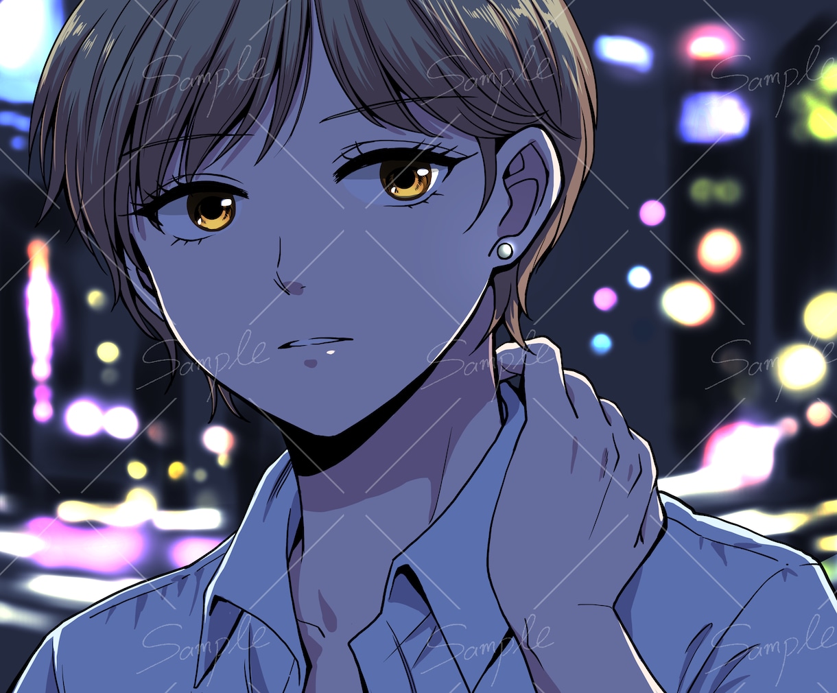 カラフルなアニメ絵風イラスト描きます SNSアイコン、キャラデザ、立ち絵など幅広く制作します イメージ8