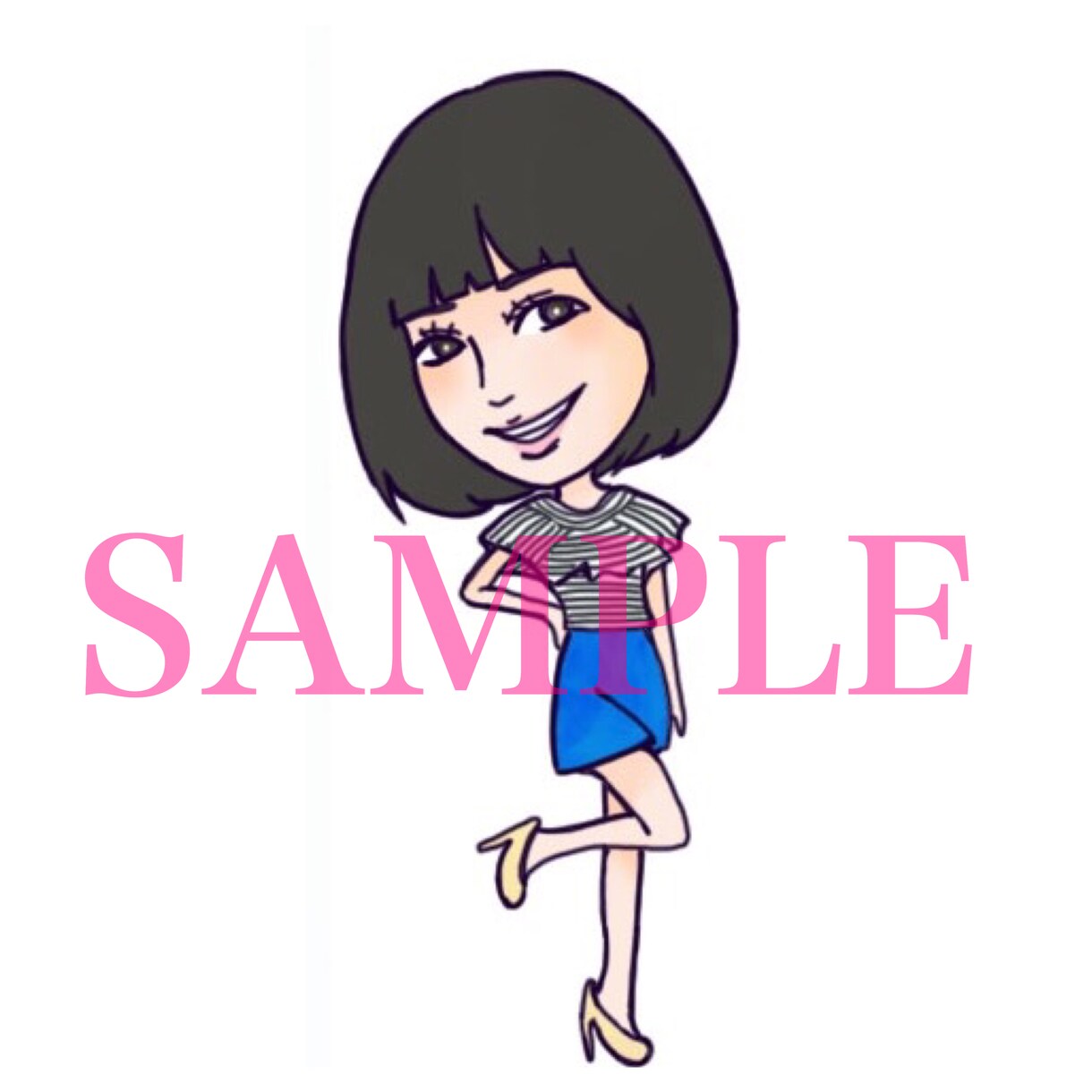 お写真を元にデフォルメ化した似顔絵かきます ♡SNSアイコンやプレゼントにいかがでしょうか♡？ イメージ2
