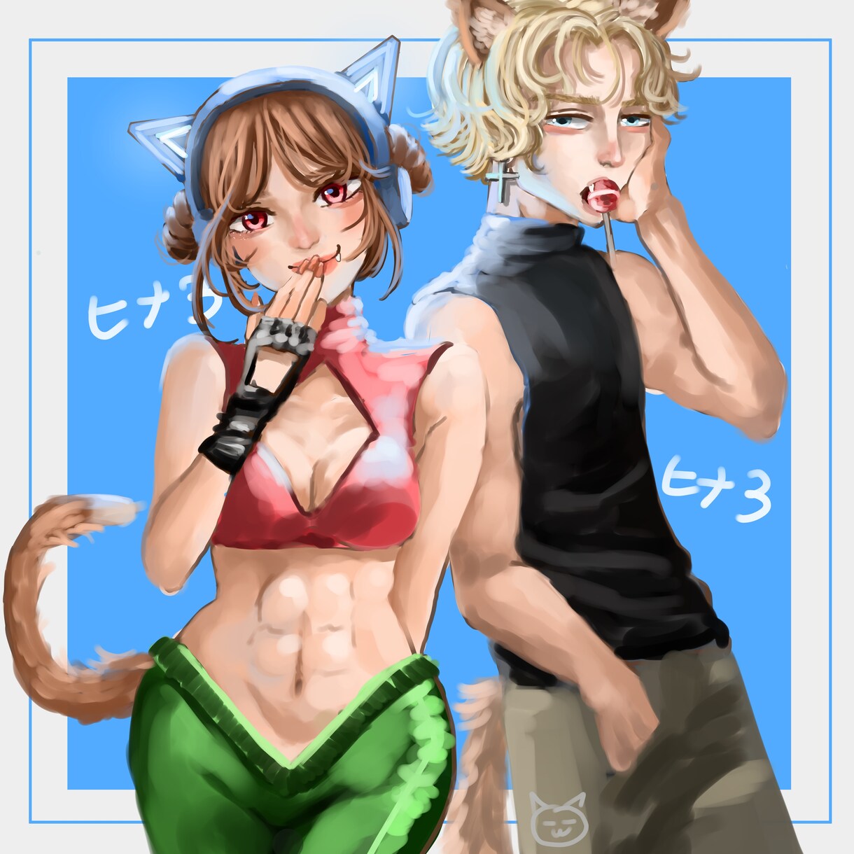 SNSであなただけのアイコンを描きます 全身イラスト、立ち絵やミニキャラなど描くとが可能です。 イメージ3