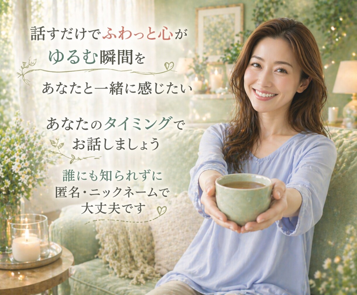 誰にも言えない本音を安心して話せます ＊不安や罪悪感も否定せず全部受け止めます イメージ8