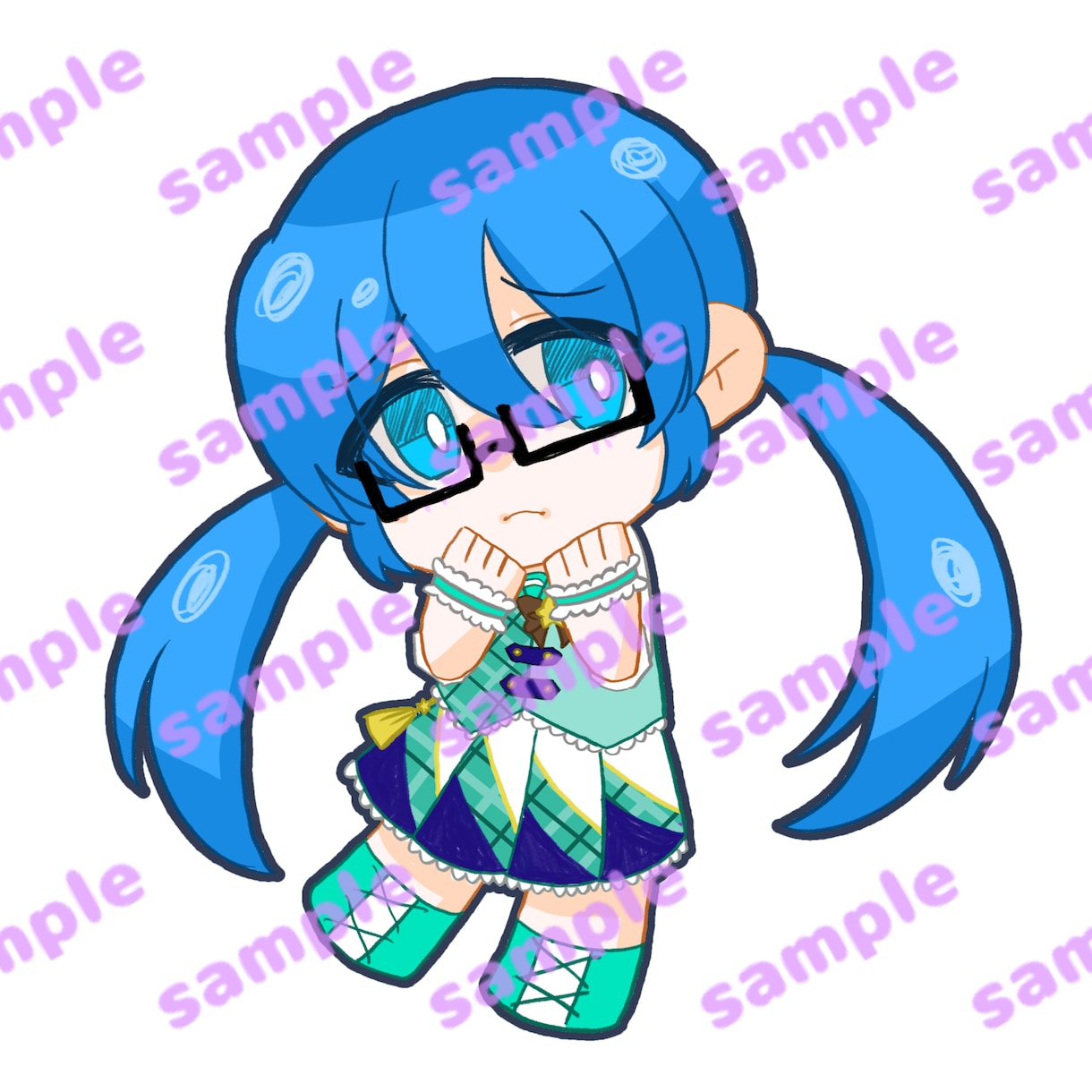 SDデフォルメイラスト作成いたします グッズや配信のサムネイルなどに！ イメージ7