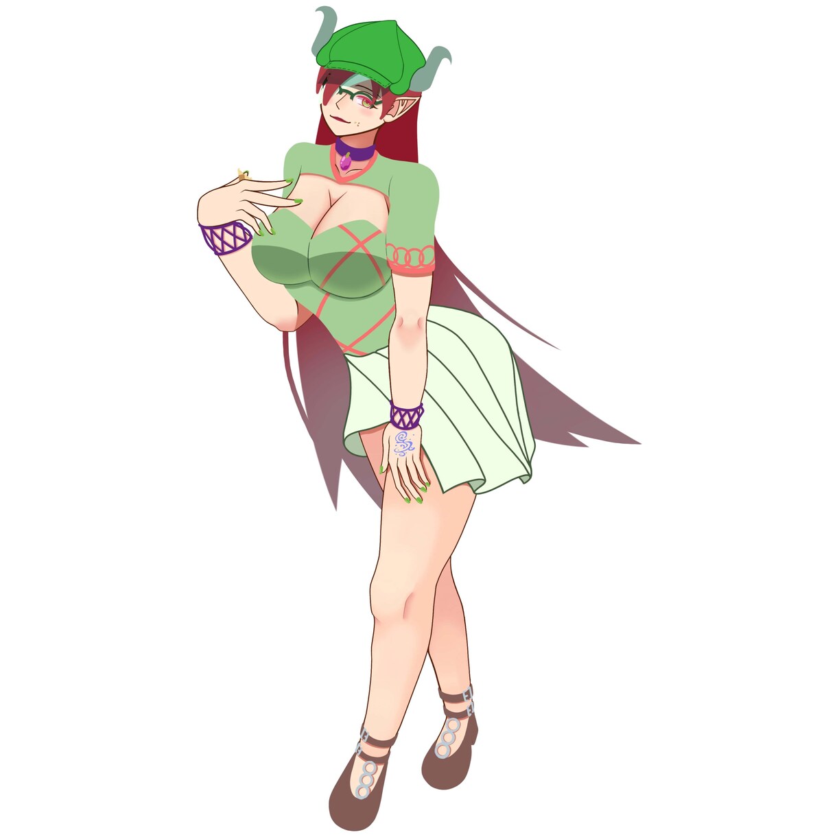 ファンタジー要素ある全身絵を描きます シンプルファンタジーなキャラクターを描きます！ イメージ8