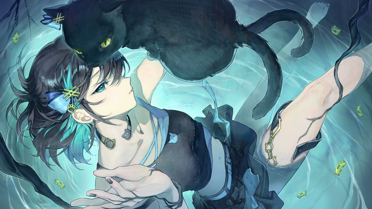 企業実績有/一枚絵作成いたします MVイラスト・サムネイル・配信者記念イラスト等作成します イメージ2