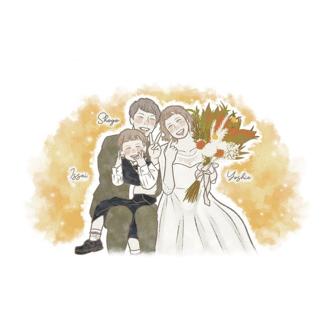 即対応⭕️優しく温かみのある似顔絵お描きします 還暦祝いや記念日のプレゼントにも。 イメージ6