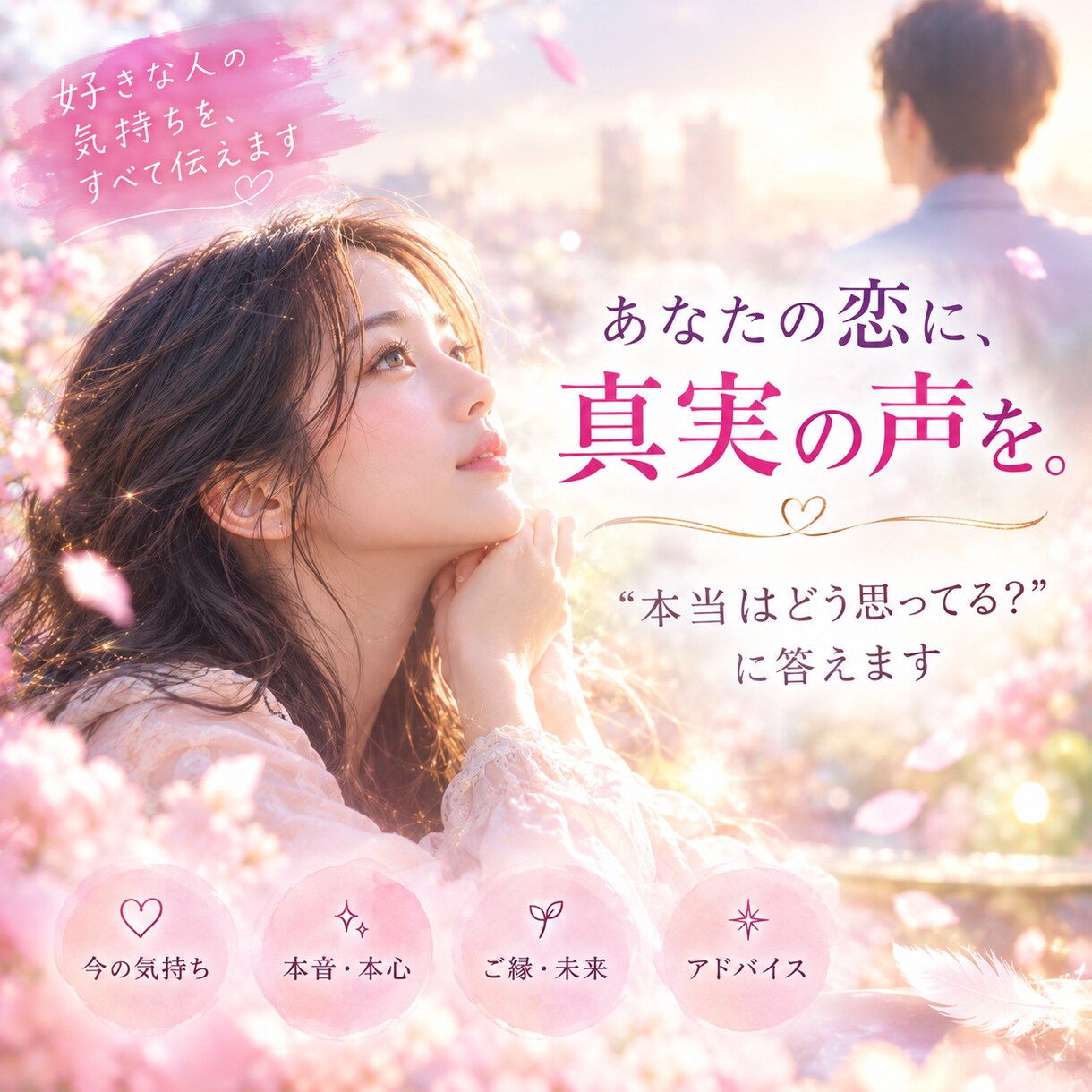 チャネリングで好きな人の気持ちをすべて伝えます あなたの恋に、真実の声を。「本当はどう思ってる？」に答えます イメージ2