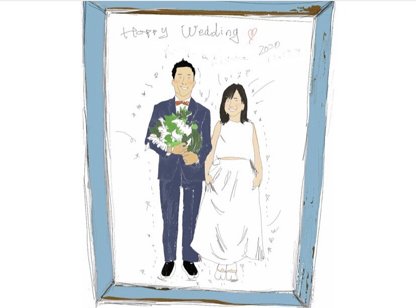 ゆるーい似顔絵制作します 結婚式や誕生日、プレゼントなど。アイコンなど イメージ9