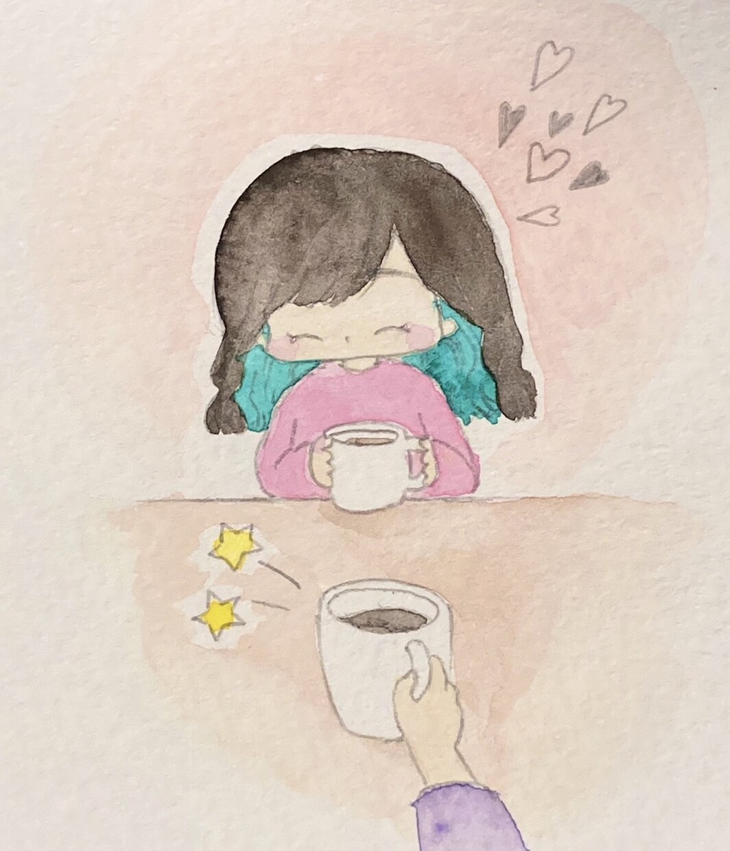 ふんわり可愛い！水彩イラスト描きます アイコンにも！プレゼントにも！多用途の水彩画描きます✨ イメージ4