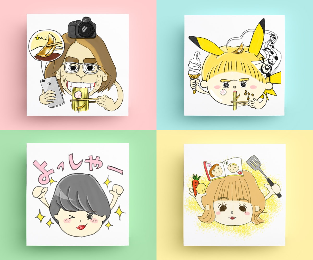 新ジャンル！想像似顔絵描きます あなたの顔、写真を見ずに似顔絵にします！ イメージ4