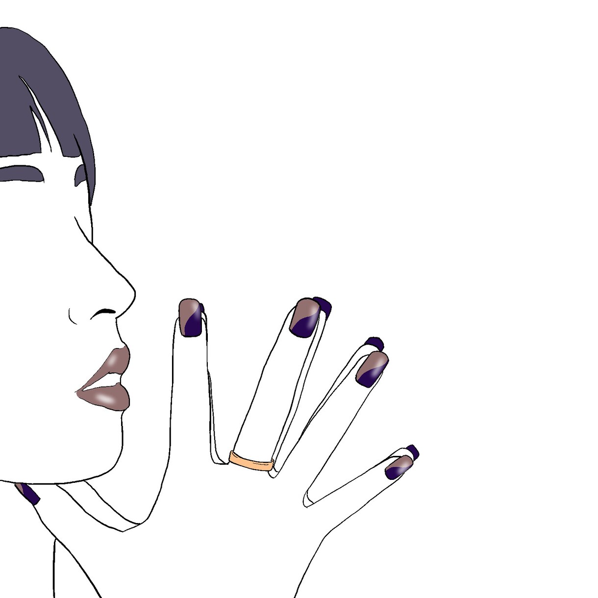 写真を元に、カラフルなおしゃれイラスト描きます ロゴ、ファッション、美容、化粧品向けイラスト イメージ6