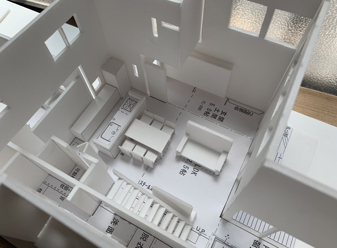 住宅の模型を作成いたします 1/50.1/100サイズのホワイト模型作成 イメージ1