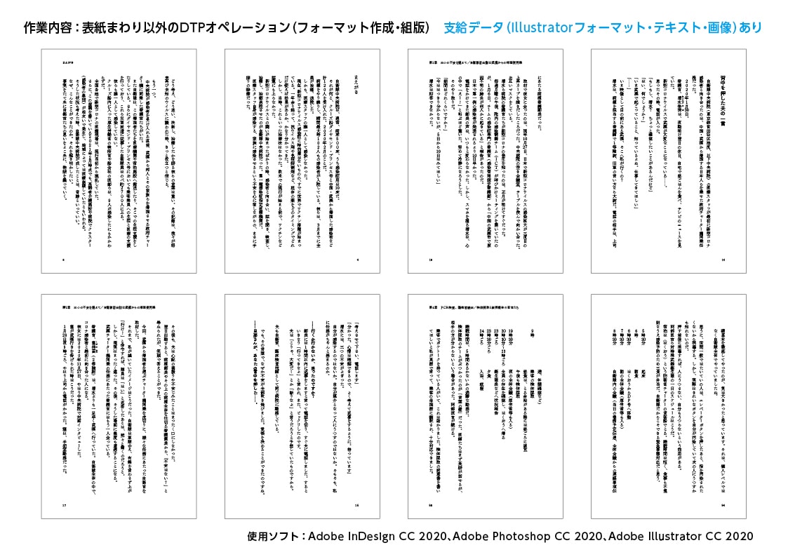 InDesign作業（組版・修正）承ります 書籍の組版〜修正、それに伴う他のDTP作業も対応可能です イメージ4