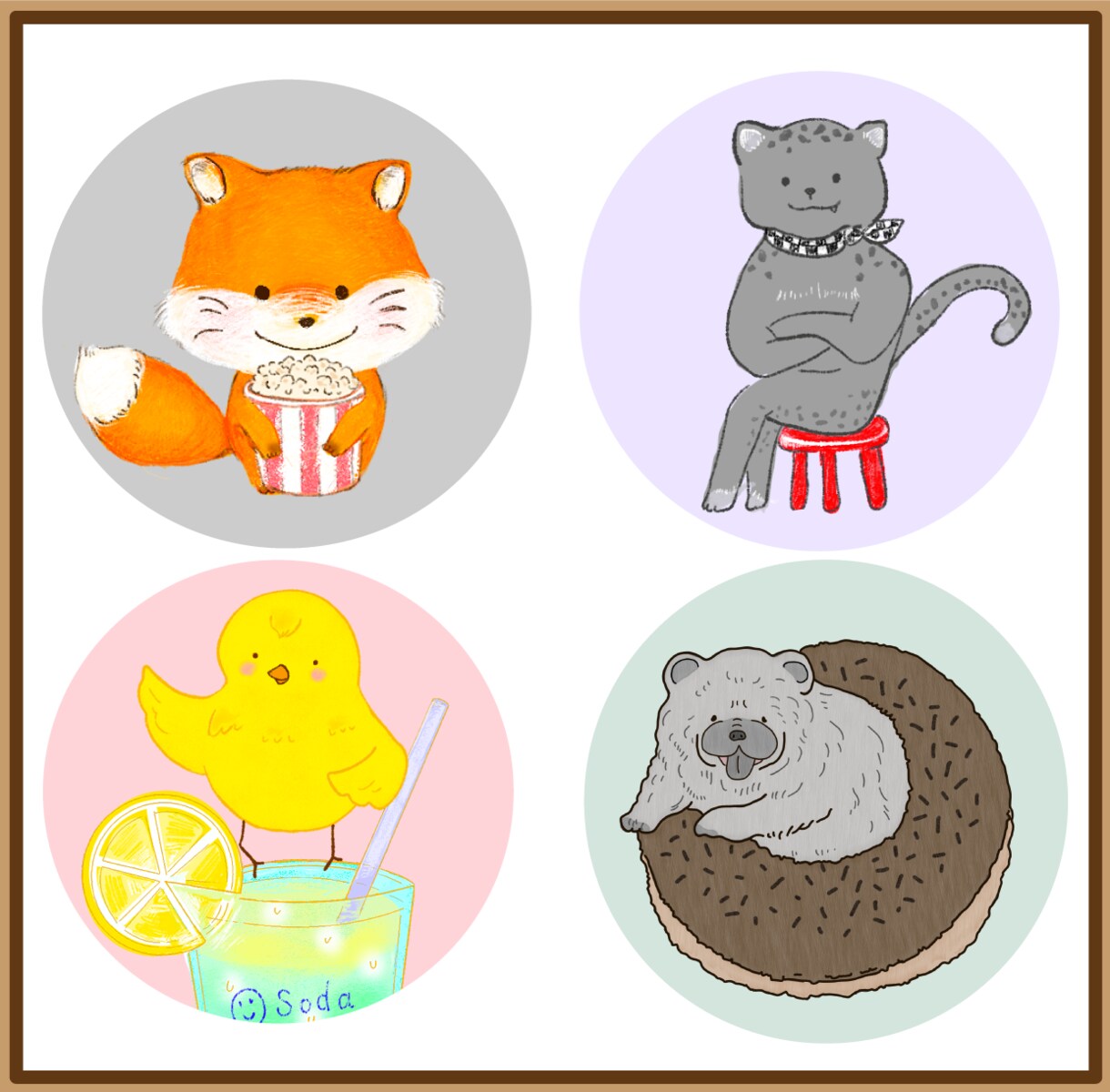 動物のイラストお描きします 商用可◎修正無制限◎優しい雰囲気 イメージ1