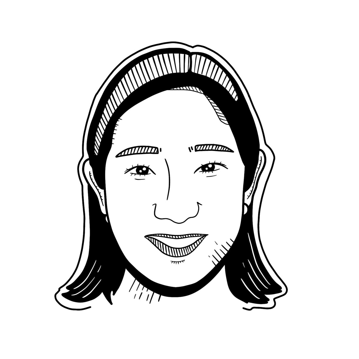 商用OK！モノクロおしゃれなアイコン描きます ビジネスでも使いやすい似顔絵アイコンです。 イメージ3