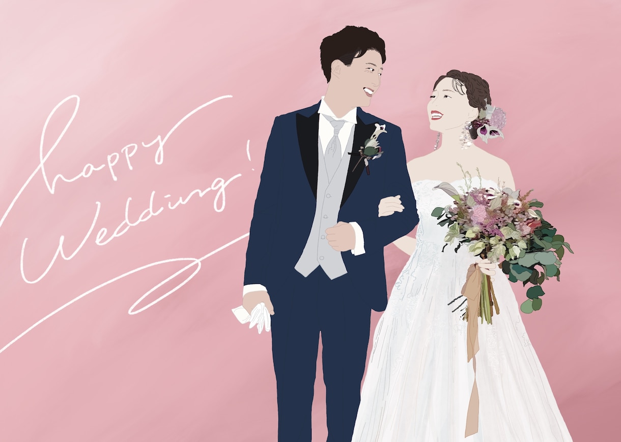 写真とイラストの中間のような似顔絵を描きます 「ちょうどいい似顔絵」をお探しの方へ。 イメージ5