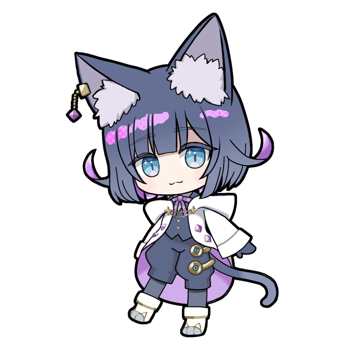 全身ミニキャライラストお作りします SNS等のアイコンやスタンプにもご使用いただけます イメージ1