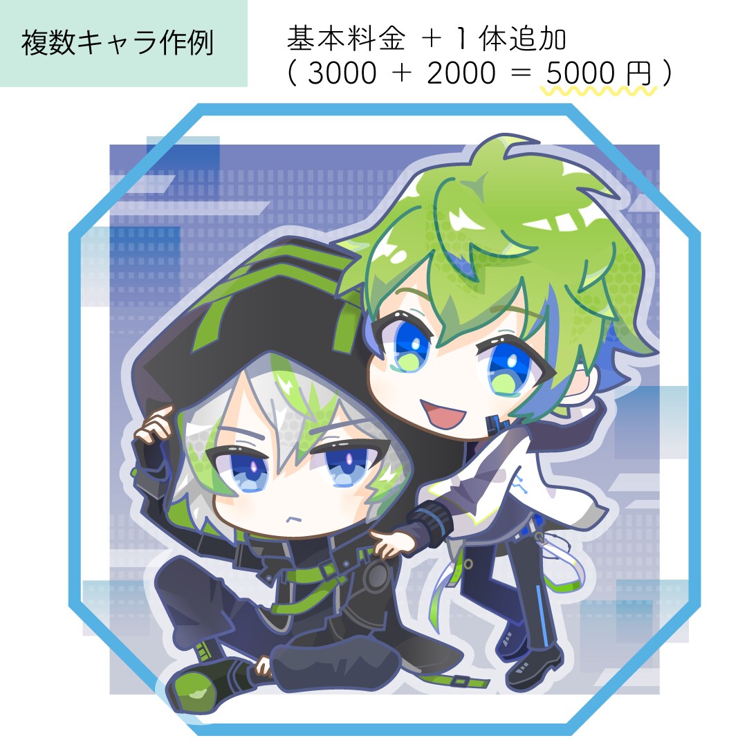 商用可！かわいい♪ミニキャライラストお描きします 商用可♪動画配信やグッズ制作などに！ イメージ4