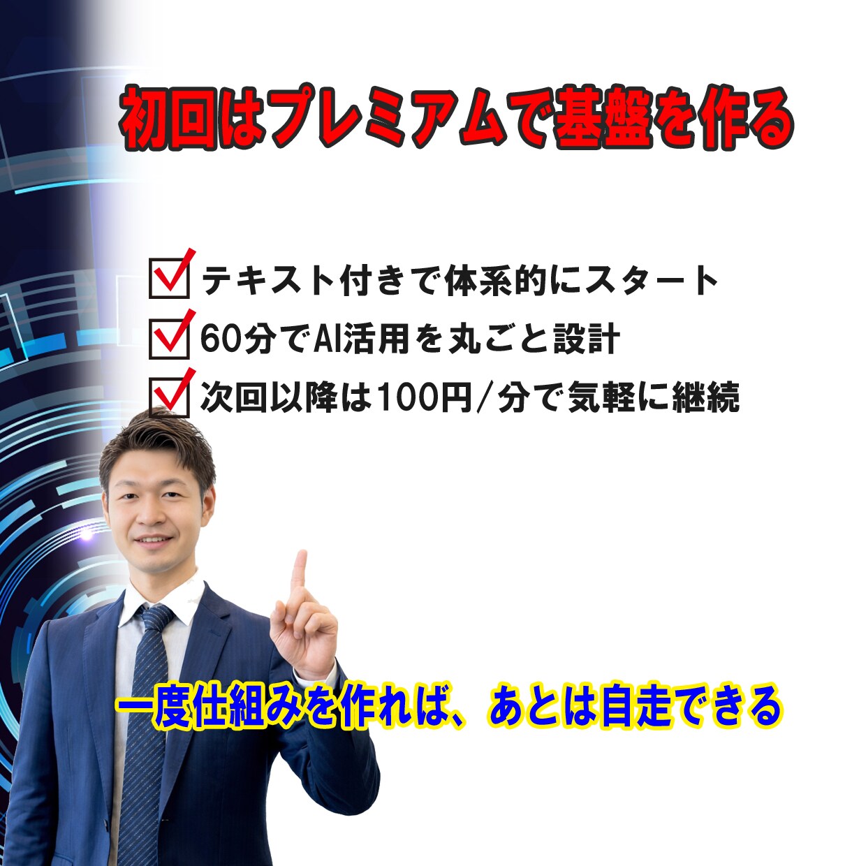 販売用テキスト付き忙しい管理職のAI活用を整えます 残業続きの毎日から60分で実践設計を手に入れる イメージ6