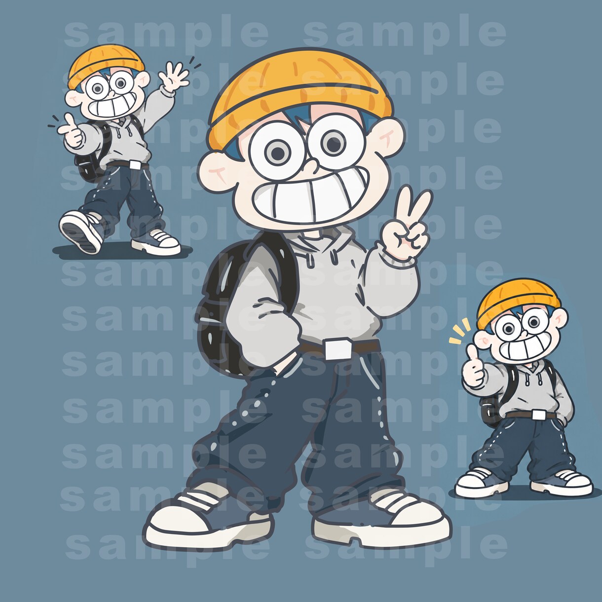 ポップで表情豊かなコミカルキャラ描きます 表情豊かなゆるカワ個性派キャラを制作します！ イメージ3