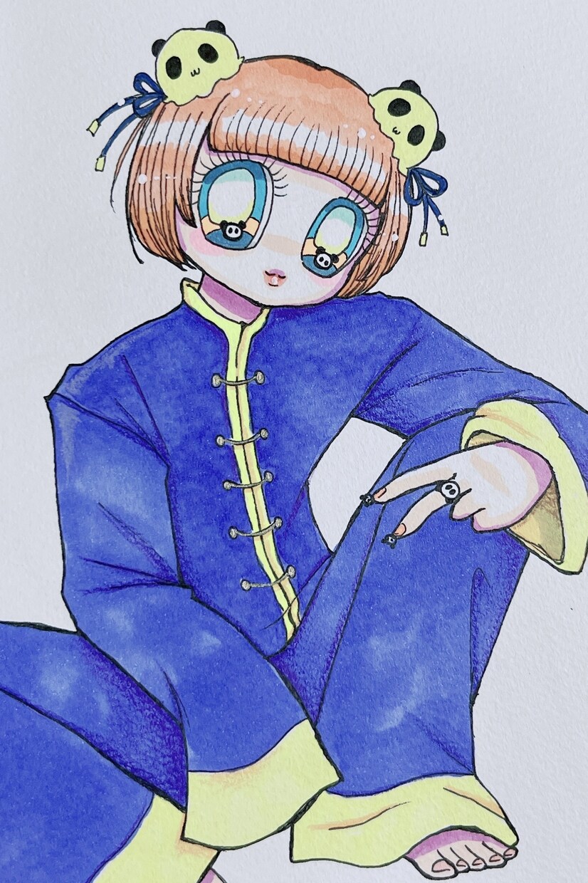 独特で可愛い！個性的な絵柄でかわいくしちゃいます 完全手描き！アナログイラストであなたの魅力を引き出します イメージ6