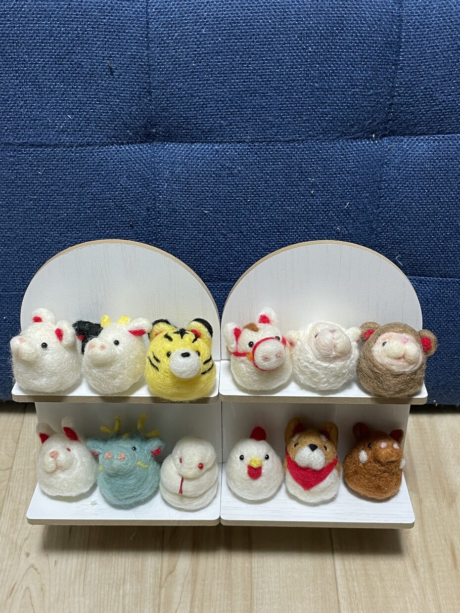 羊毛フェルト可愛い十二支セット制作致します ご依頼を受けてから制作致します イメージ1