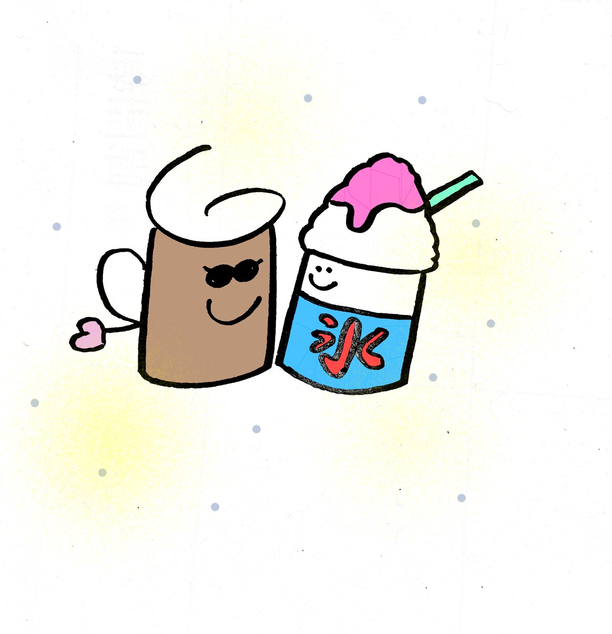 ゆるかわ食べ物キャラクター・SNSアイコンます あなたの好きな食べ物を、笑顔のキャラクターにします♪ イメージ7