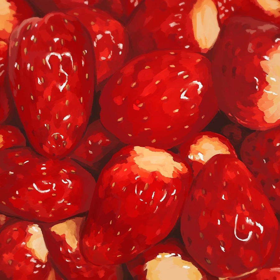 美味しそうな食べ物イラストを描きます リアルな厚塗り風イラストでメニューやアイコンが映えます！ イメージ3