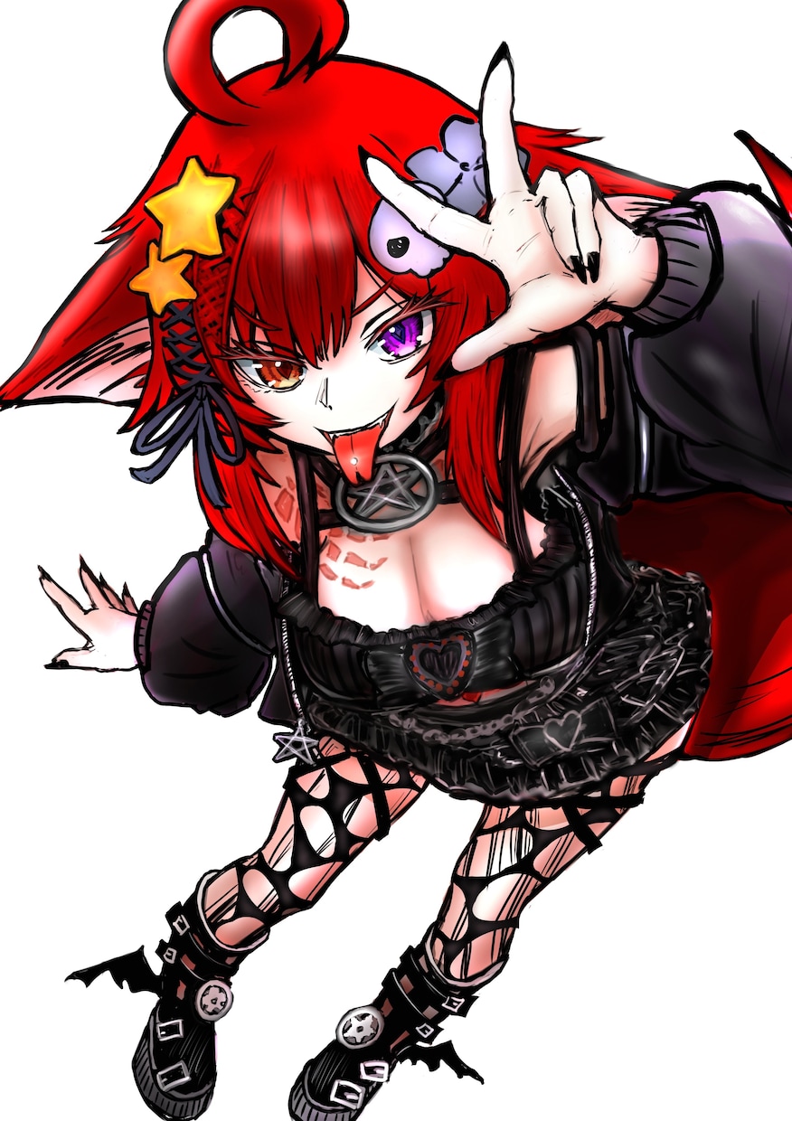ダークもポップもOK！個性あふれるイラスト描きます 表情やポーズの指定もOK！ヒアリングを大切にしながら制作 イメージ1