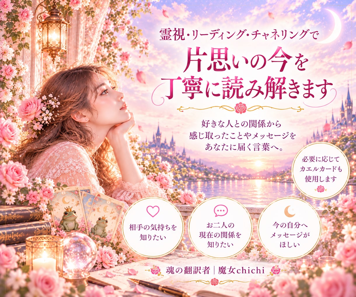 片思いのあの人の気持ちを霊視で読み解きます 好きな人との関係と、あなたの本音を丁寧に読み解きます イメージ2
