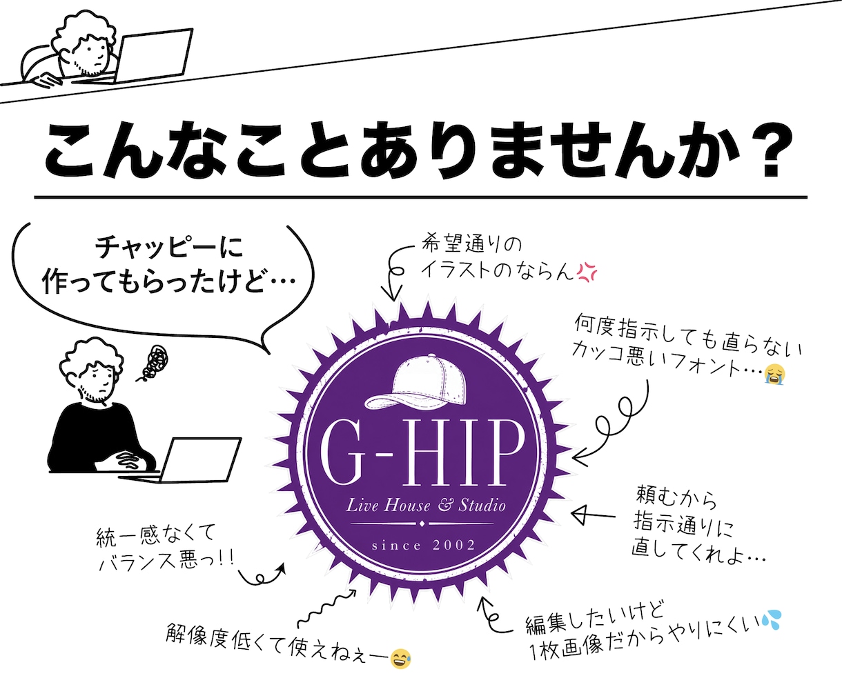 AIで作ったロゴマーク仕上げます ChatGPT等でAI生成したロゴをプロが直します イメージ2