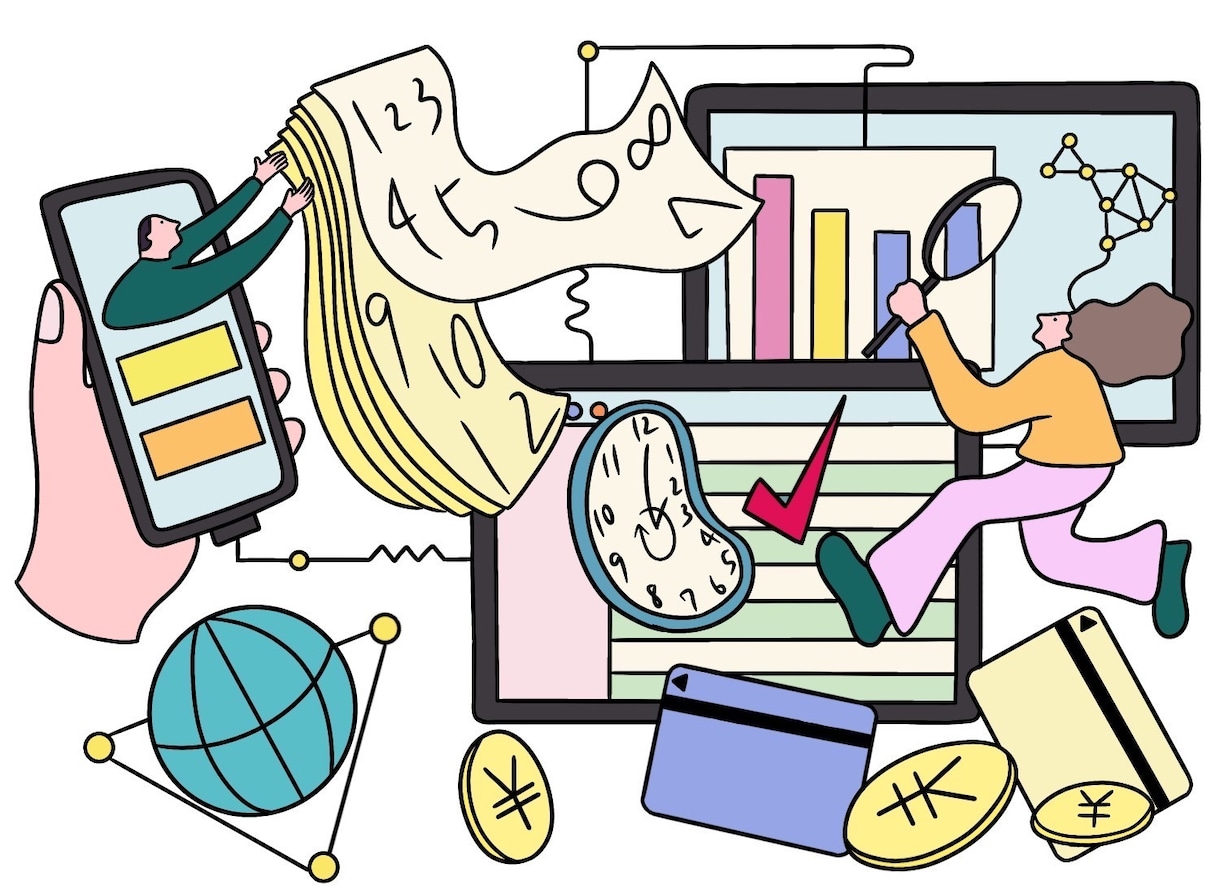 商用可◎目を引くシンプルなイラスト描きます イラストレーターが雑誌やWEBの挿し絵のお手伝い致します！ イメージ8