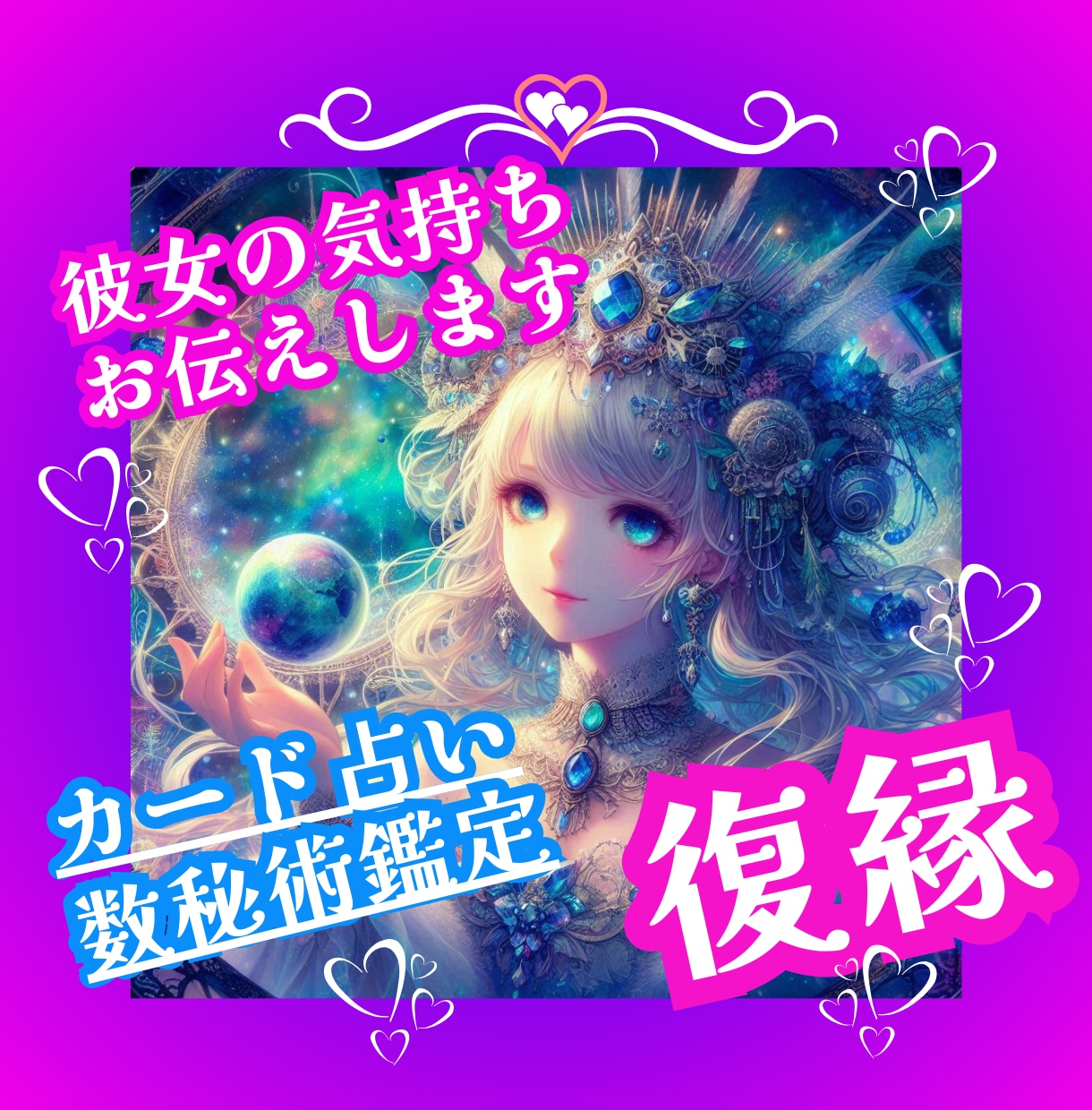 復縁⭐心の声を伝えます ✯あなたとお相手の気持ちを見透かし、調和をもたらします✯ イメージ2