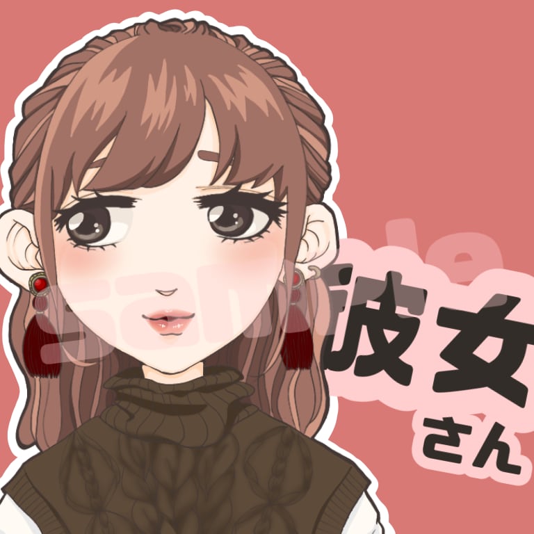 カップルアイコン、ペア画像作ります カップルで利用できるお揃いのペアアイコンや壁紙作ります！ イメージ4