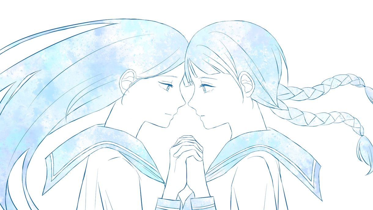 シンプル・透明感あるイラストを描きます きれいめ１枚絵✦人物・背景どちらも可能です◎ イメージ2