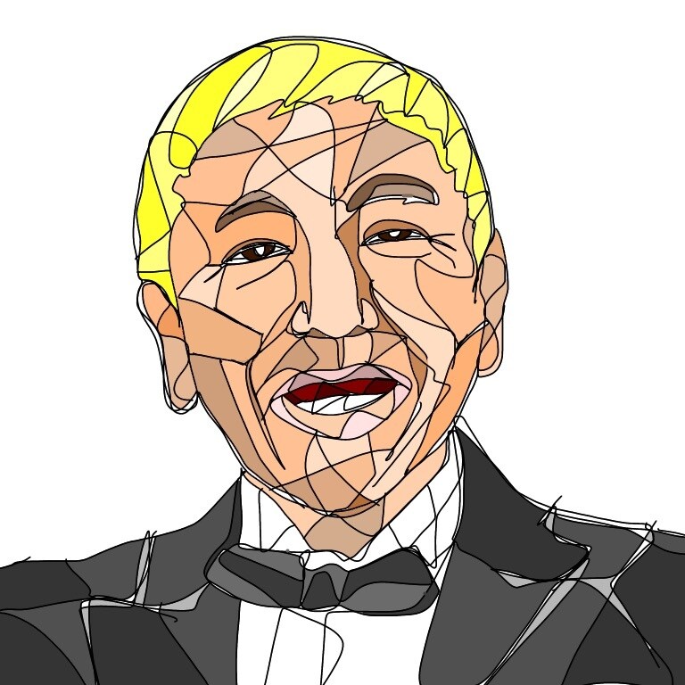 SNSのアイコンに使える似顔絵イラスト描きます ステンドグラス風に似顔絵描かせていただきます！ イメージ5