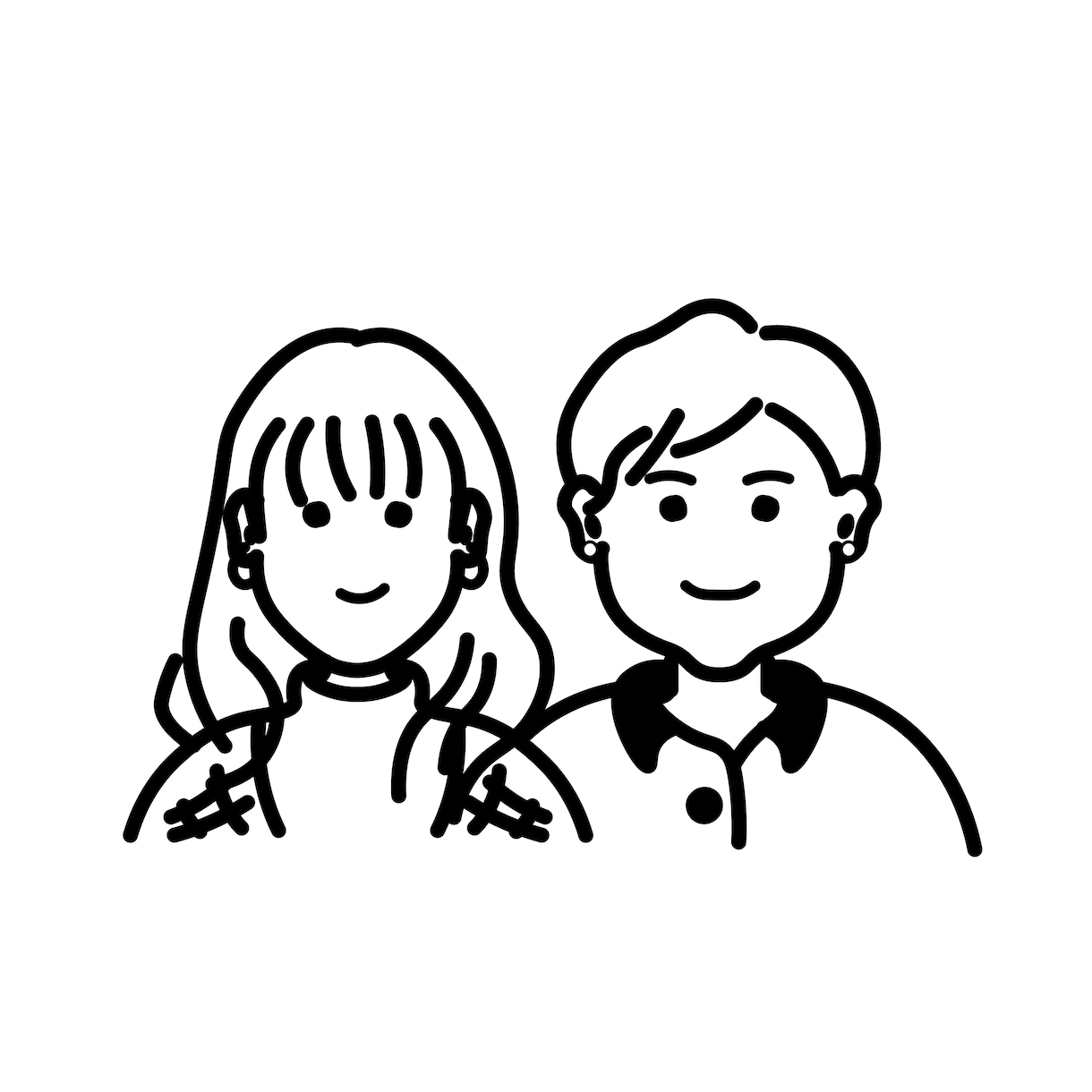 シンプルな似顔絵イラスト作ります SNSアイコンなどの利用にいかかですか イメージ7