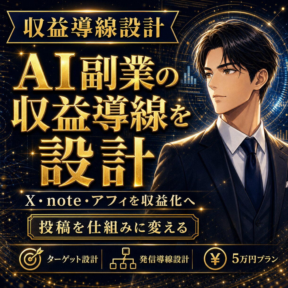 AI副業の収益導線を設計します X・note・アフィを仕組み化 イメージ1
