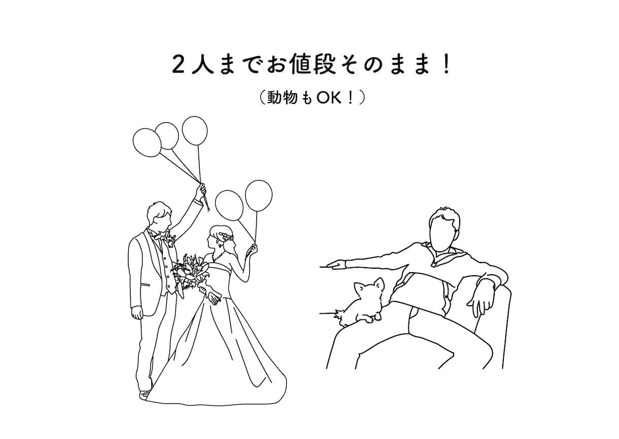 写真からおしゃれなイラストを作成します 修正無制限！ご納得いただけるまで対応いたします イメージ3
