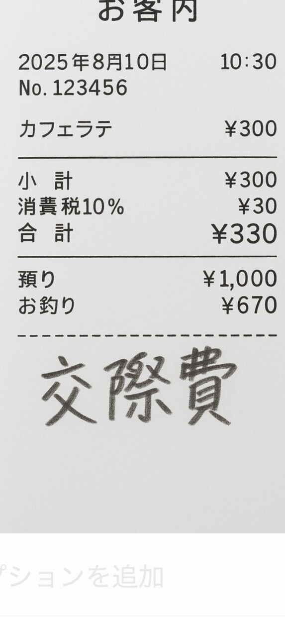 レシートを1ヶ月分ずつExcelにします / 用途を記載して3枚１組ずつ写メ送信/ 確定申告対策に イメージ2