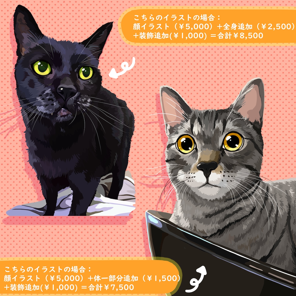 アニメみたいなポップなペットイラストを描きます あなたの可愛いペットをアニメ・アメコミイラスト化します！ イメージ8