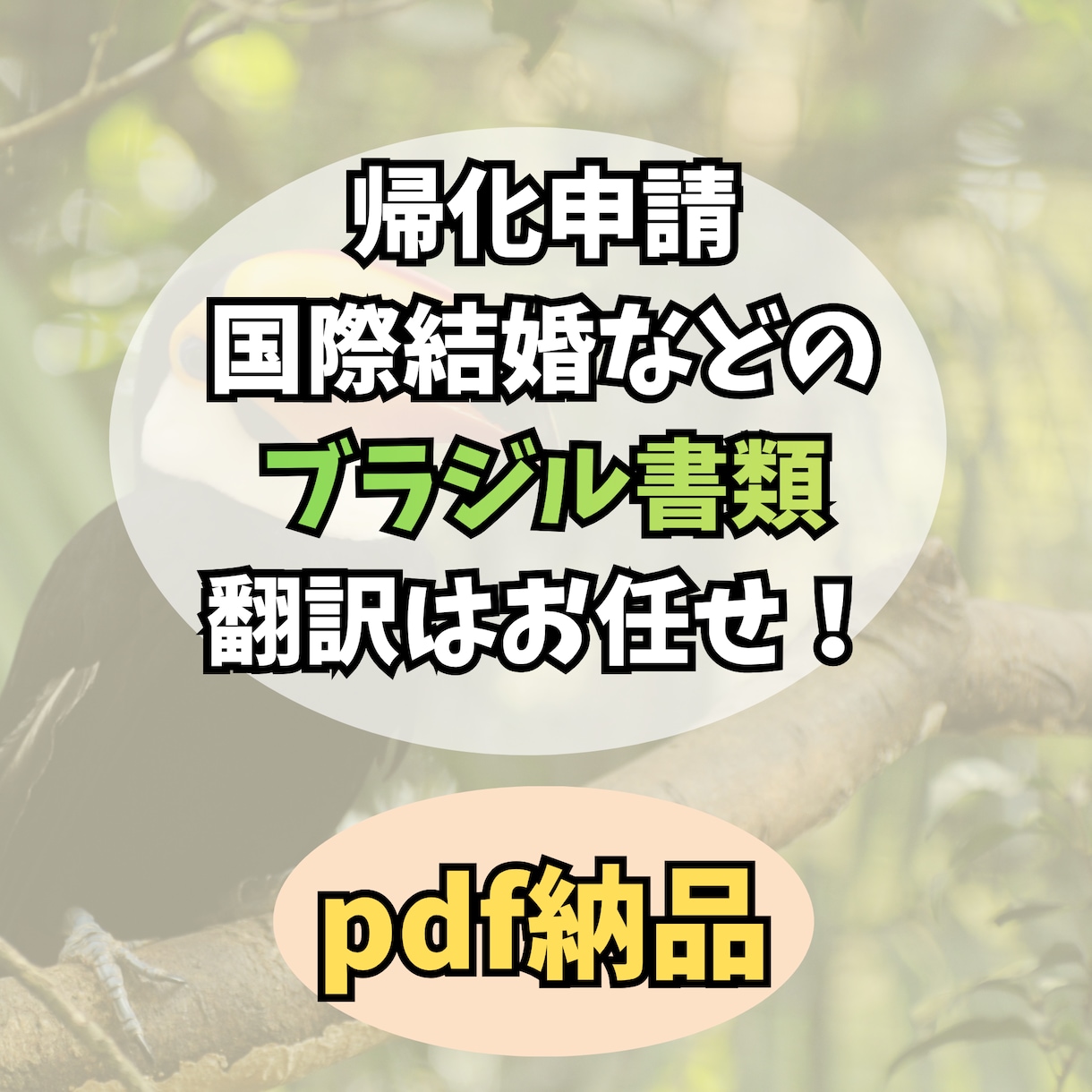帰化結婚ブラジルの公的書類、ポルトガル語翻訳します 帰化申請を乗り越えた私が格安でサポート イメージ1