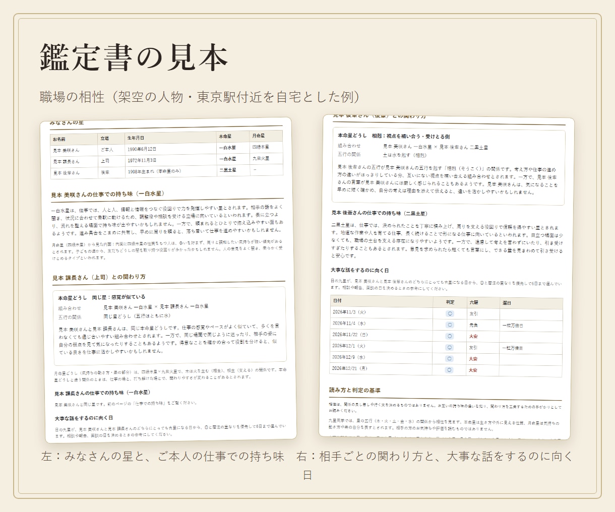 職場の上司・同僚との相性を九星気学で鑑定します 上司・後輩との関わり方と、大事な話をする日 イメージ2