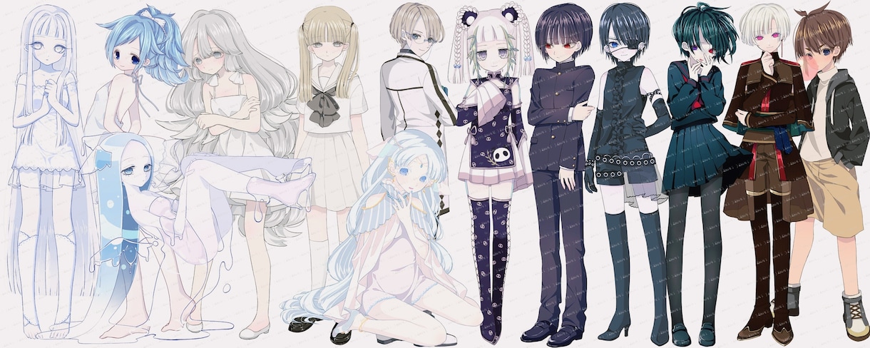 11月まで休止/アイコン・立ち絵などお描きします ご要望にあわせてイラストを作成いたします イメージ6
