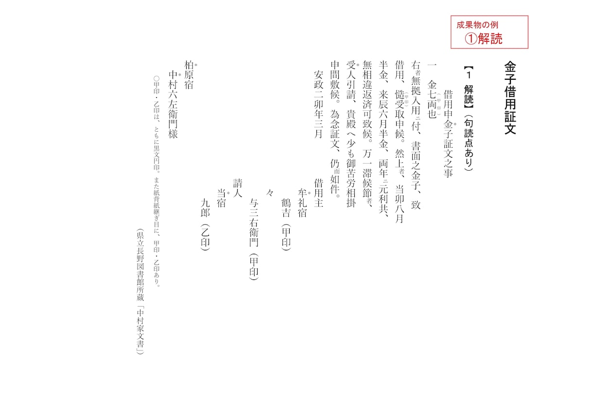 古文書はじめ古文・漢文を読解します 博物館の元学芸員が 丁寧に読み解きます イメージ3