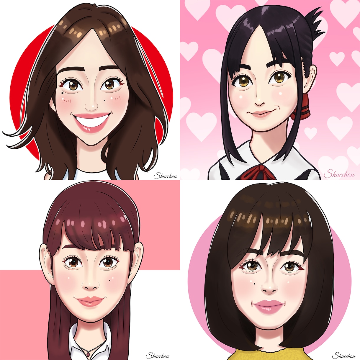 1000円でアイコン用の似顔絵描きます お手軽価格でアイコン用似顔絵をお求めの方に イメージ2
