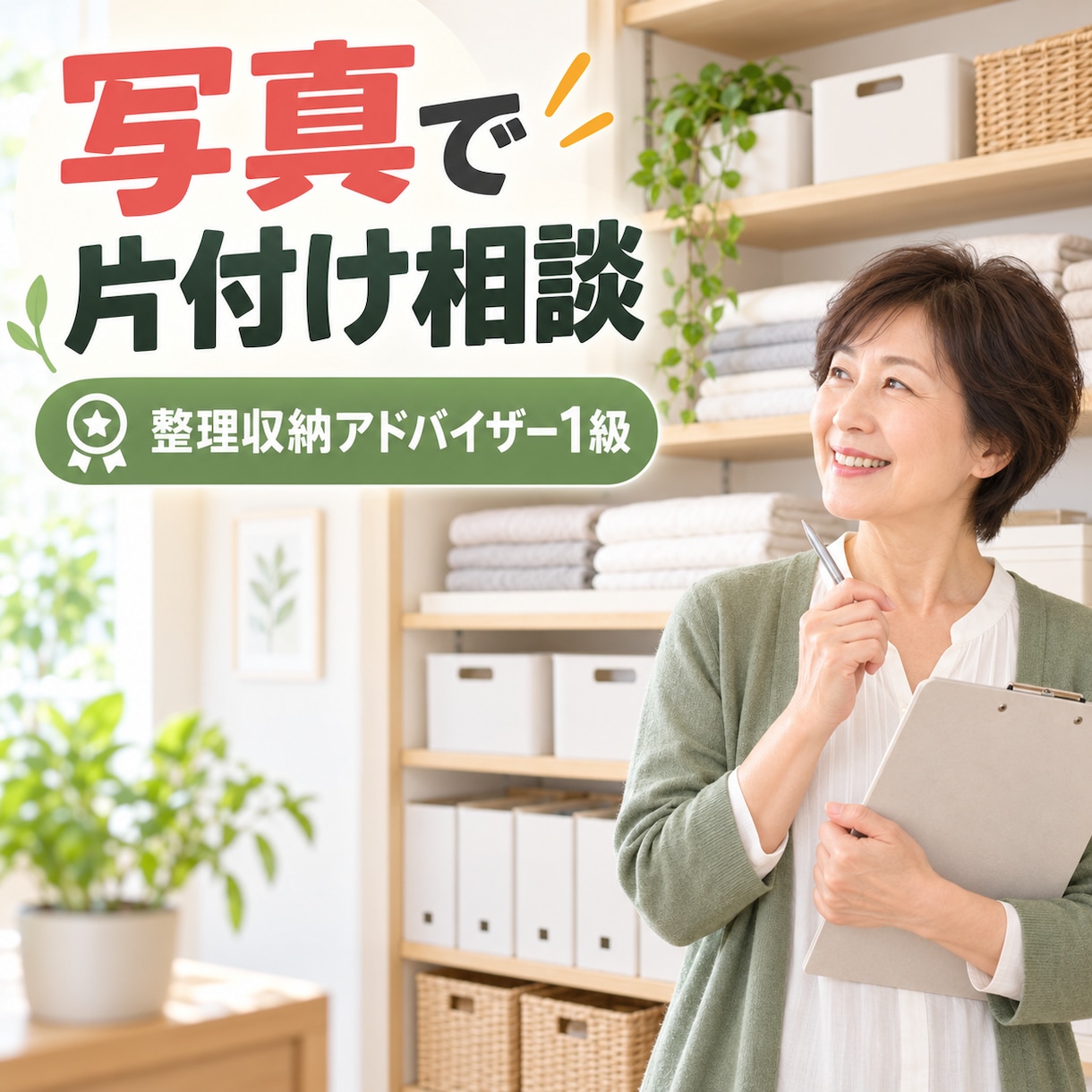 収納場所の写真を見て片付け方を提案しますます 整理収納アドバイザー1級が無理なく続く収納をご提案 イメージ1