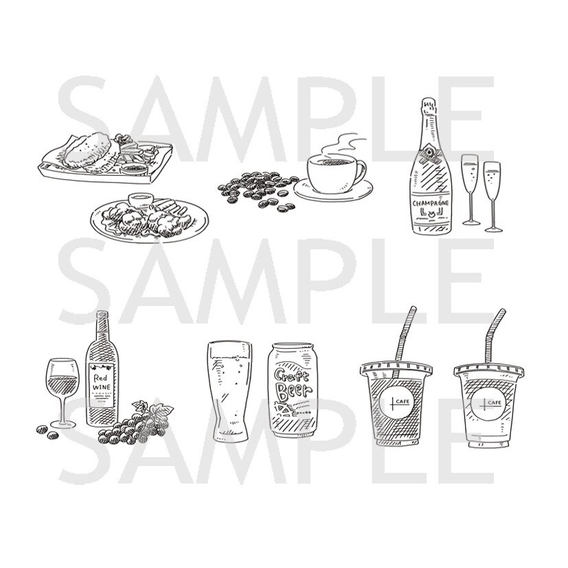 飲食店メニューや広告に使えるイラスト描きます 手描きタッチで温かみのあるテイストに仕上げます！ イメージ3