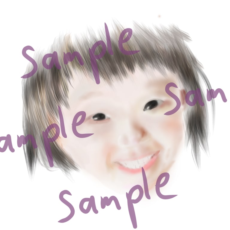 写真を元にリアルな似顔絵を模写します SNSやプレゼント等にも！JPG,PNGでのお渡しです。 イメージ3